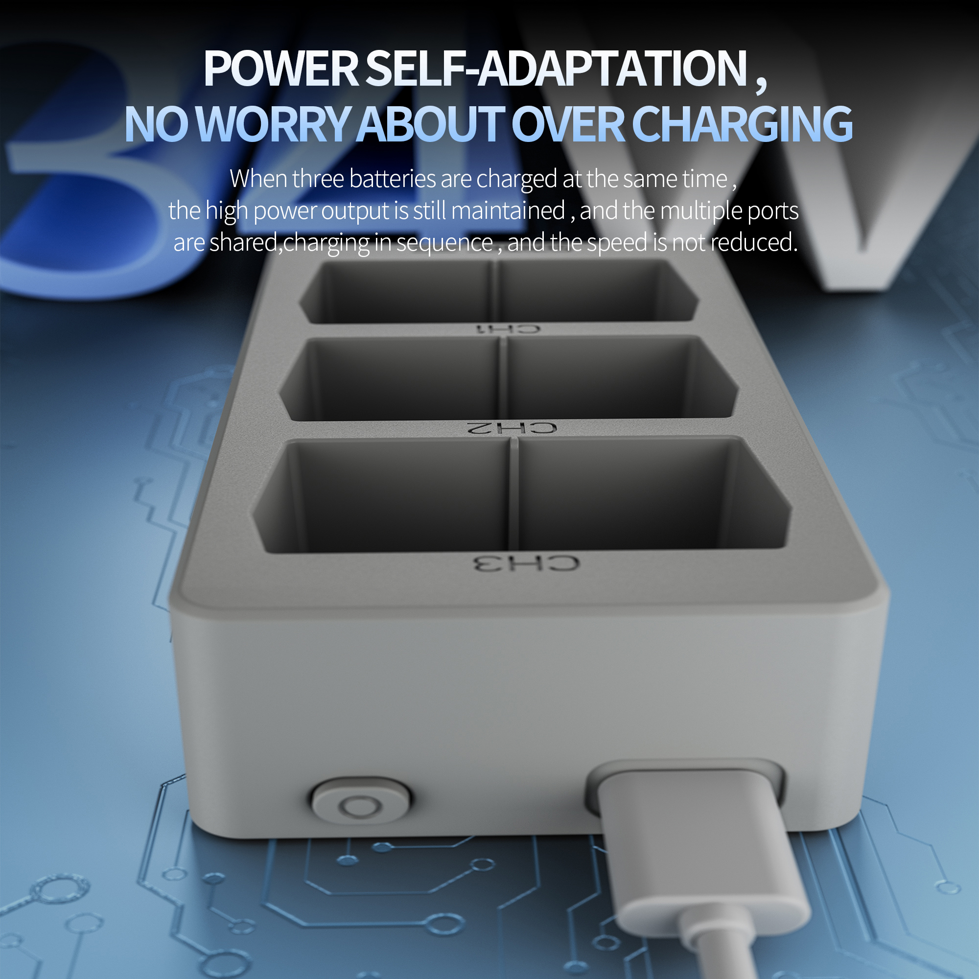 Mini 5 Pro Battery Faster Char - Drone Charging Hub ulasan dan harga