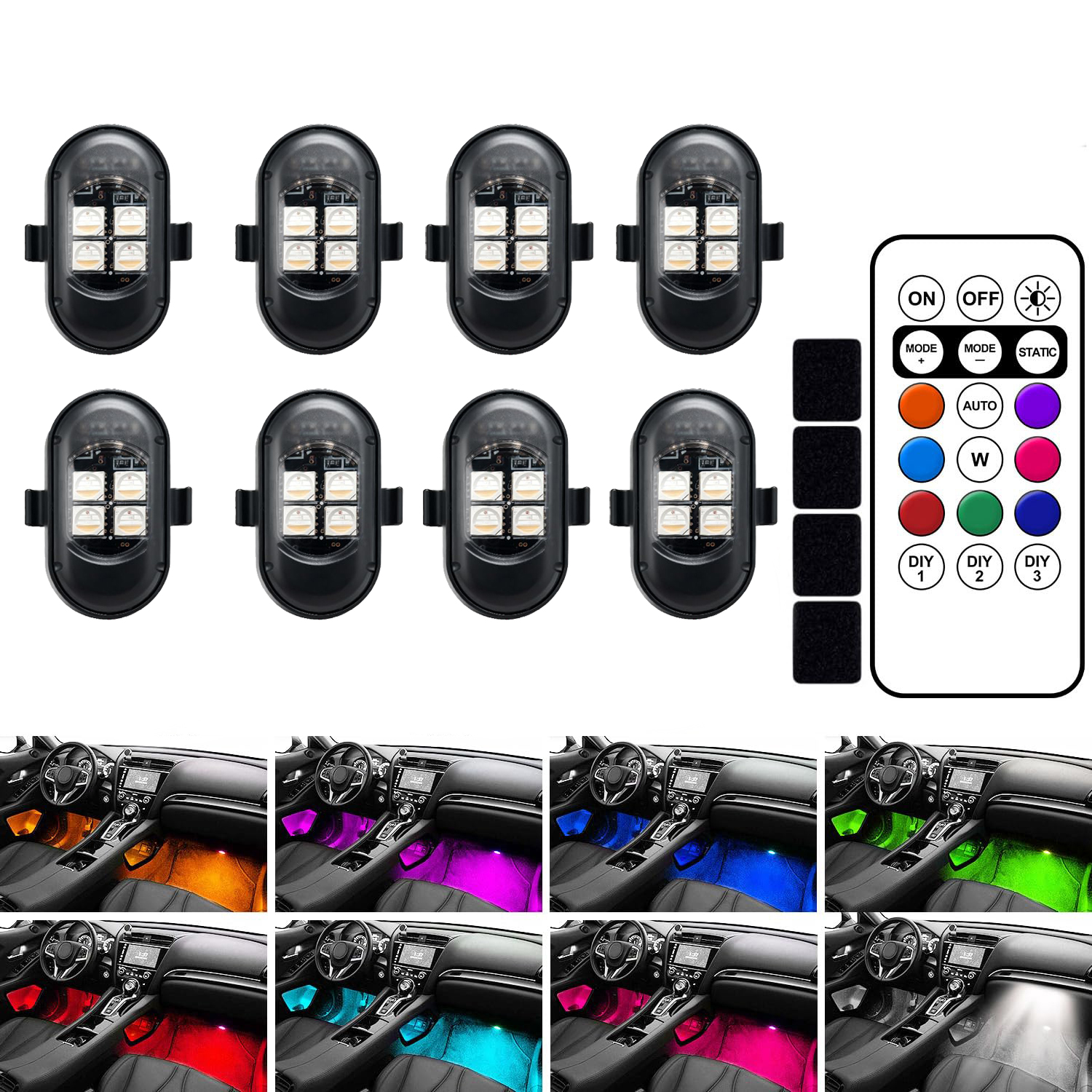 Upgraded 4LEDs Wireless LED St - Drone Beacon Light ulasan dan harga