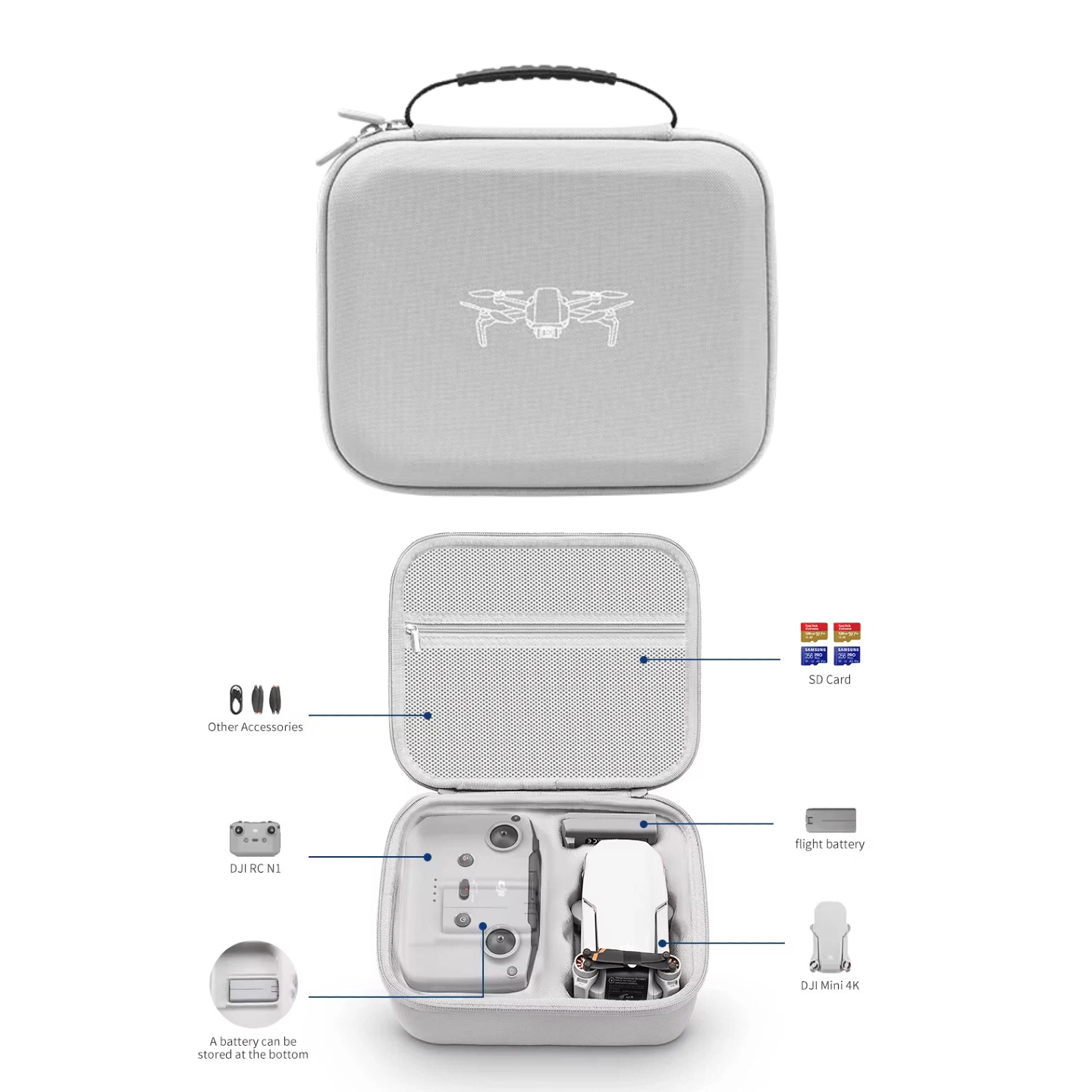 Storage Bag Protective Carryin - Drone Controller Hood ulasan dan harga