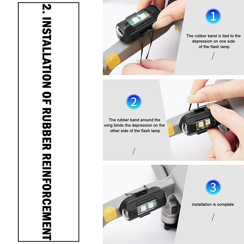 1Pcs Remote LED RGB Anti-colli - Drone Beacon Light ulasan dan harga