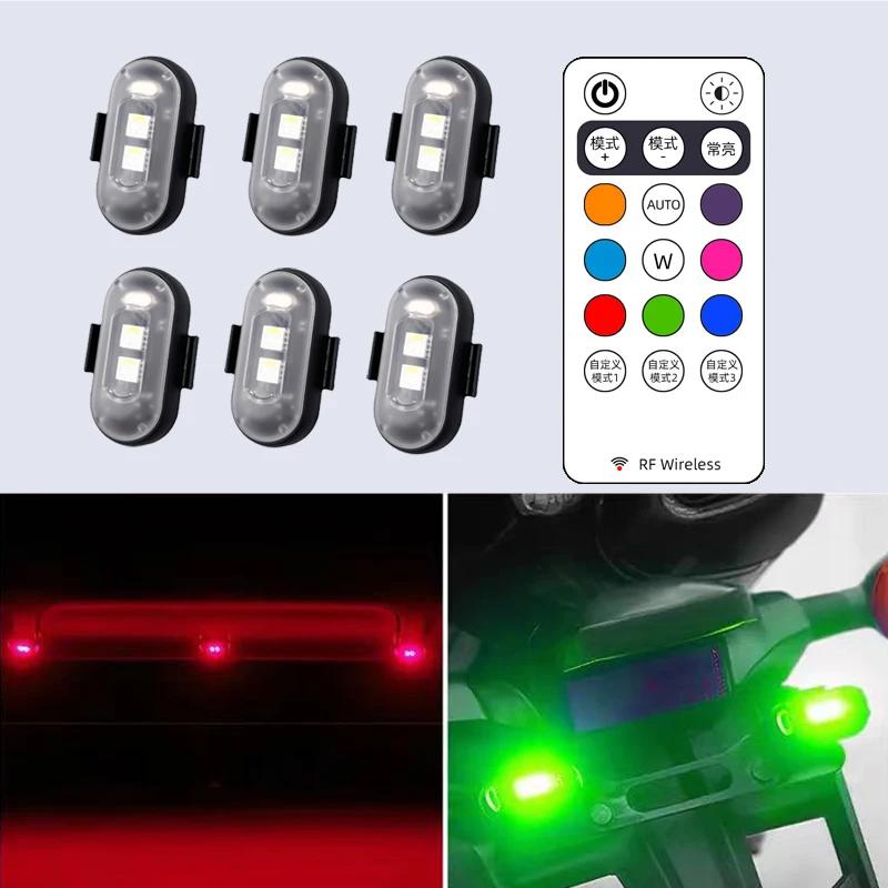 Motorcycle Aircraft Lights RGB - Drone Strobe Light ulasan dan harga