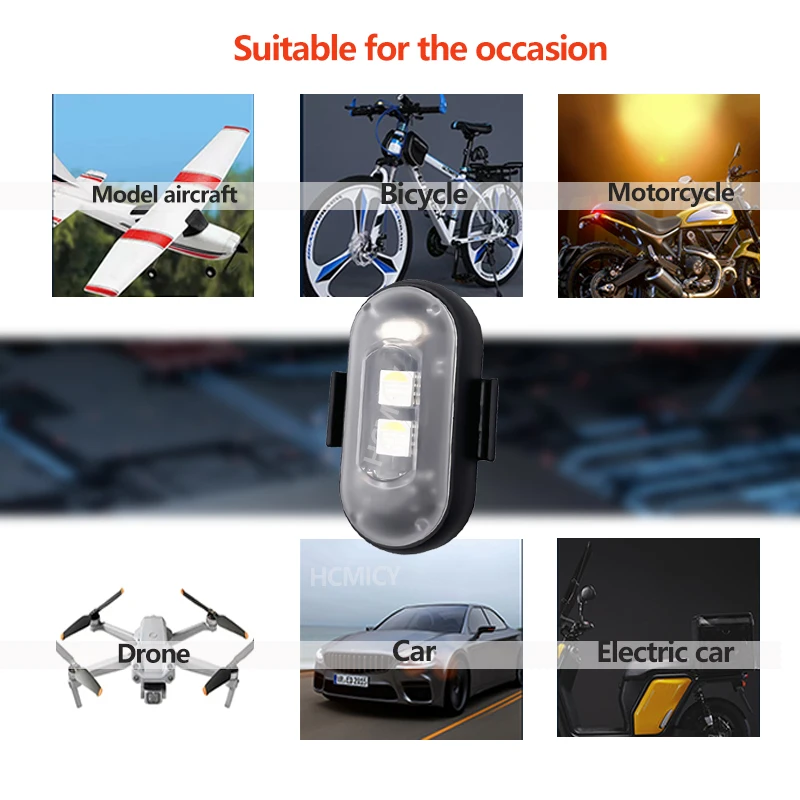Motorcycle Aircraft Lights RGB - Drone Strobe Light ulasan dan harga