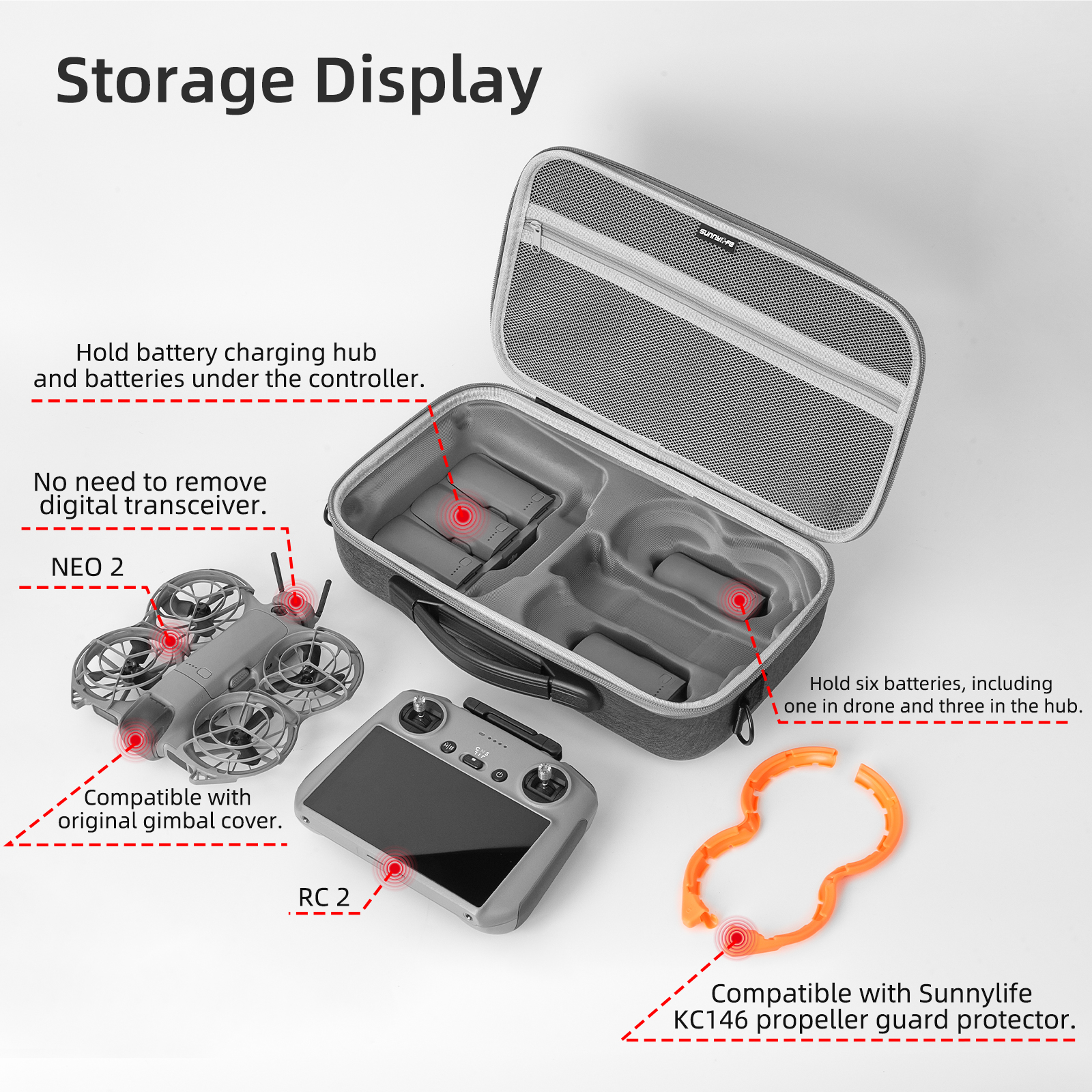 Portable Carrying Case For DJI - Drone Controller Hood ulasan dan harga