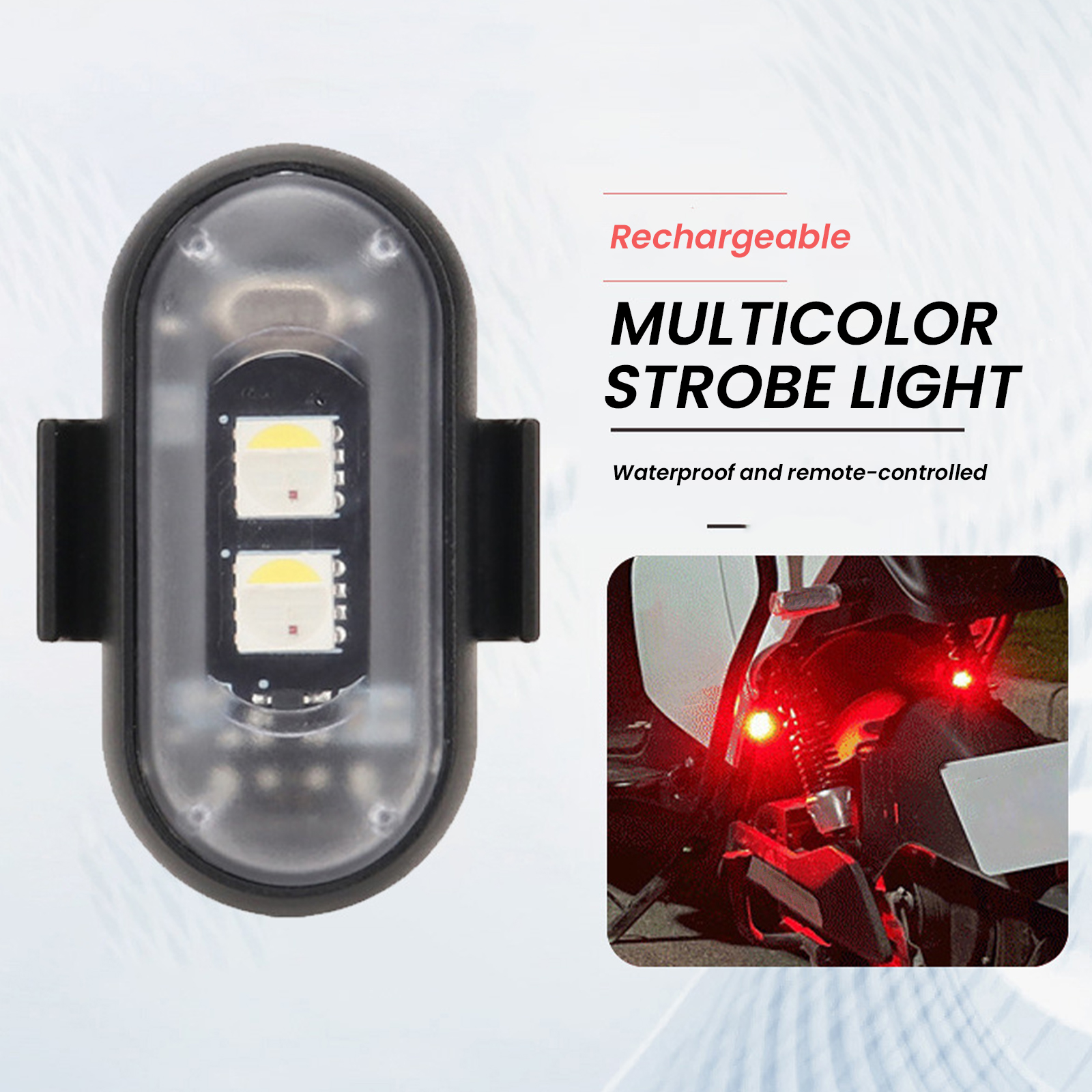 2/4/6PCS Wireless LED Strobe L - Drone Beacon Light ulasan dan harga