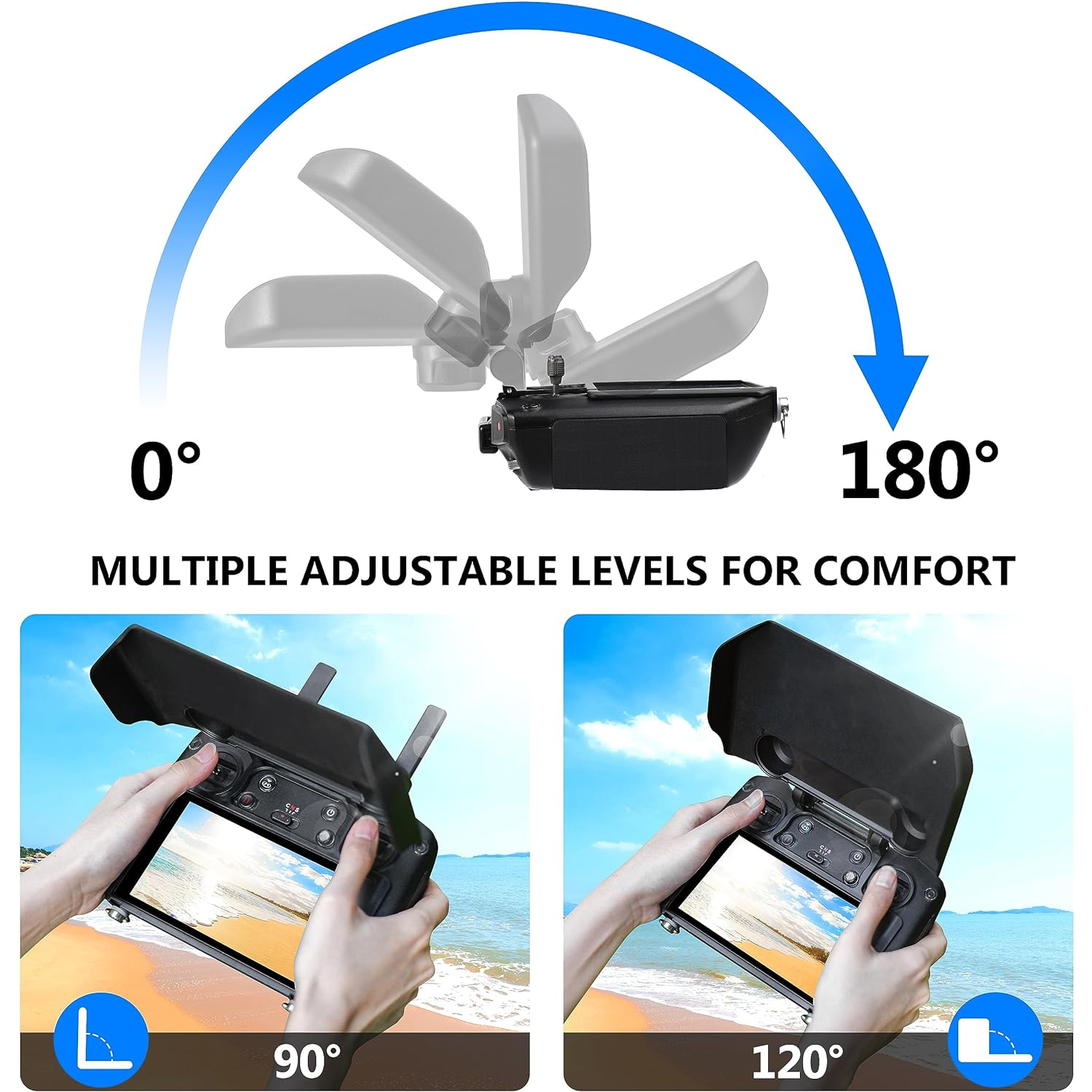 2-in-1 Sun Hood & Joystick Cov - Drone Controller Hood ulasan dan harga