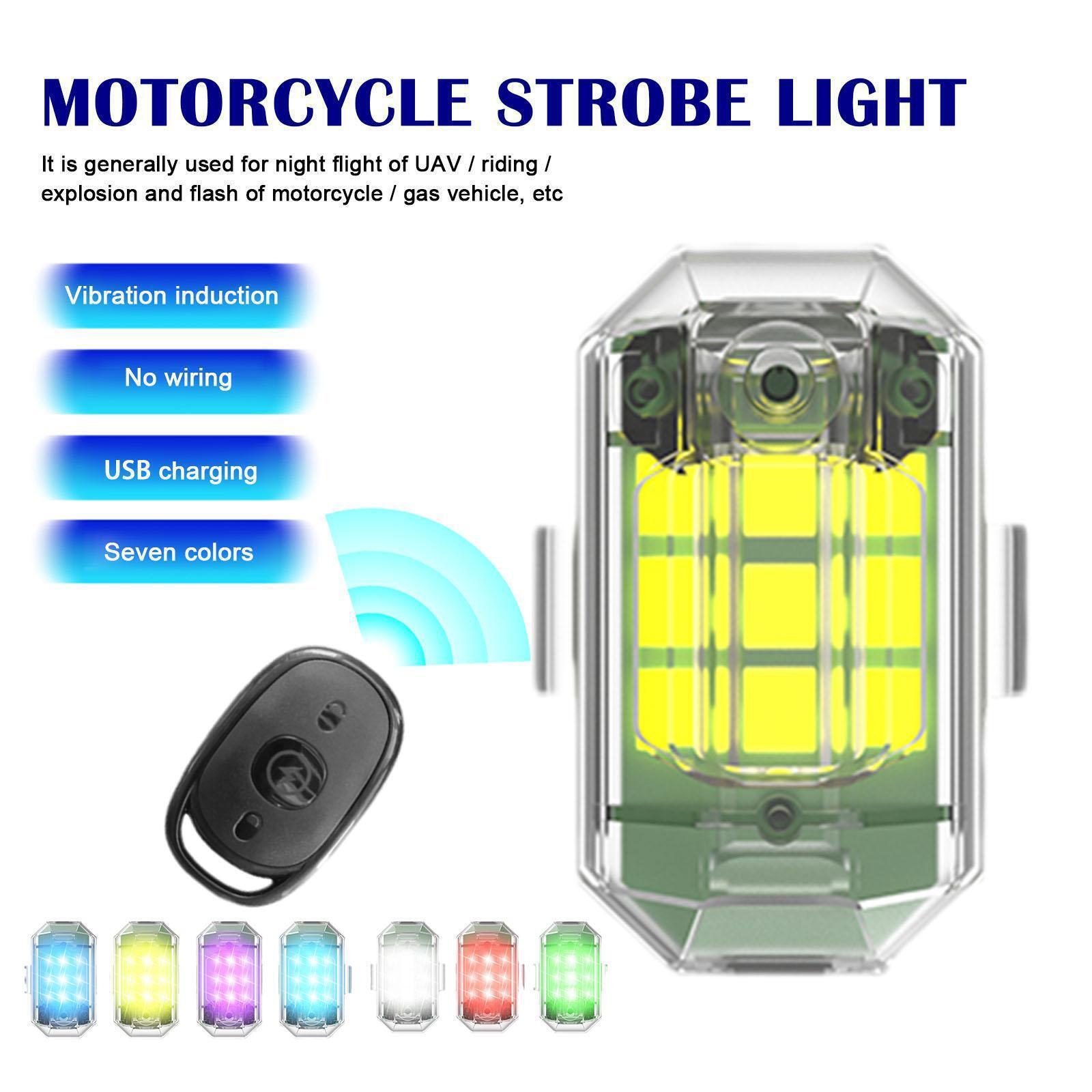 1/2/4Pc Remote Motorcycle Ligh - Drone Beacon Light ulasan dan harga