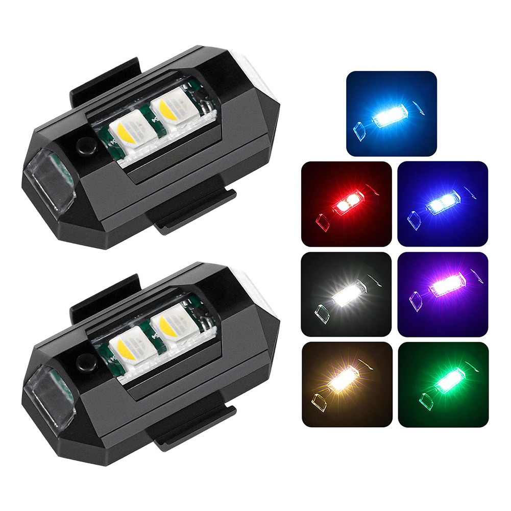 2PCS Mini LED Strobe Lights De - Drone Beacon Light ulasan dan harga