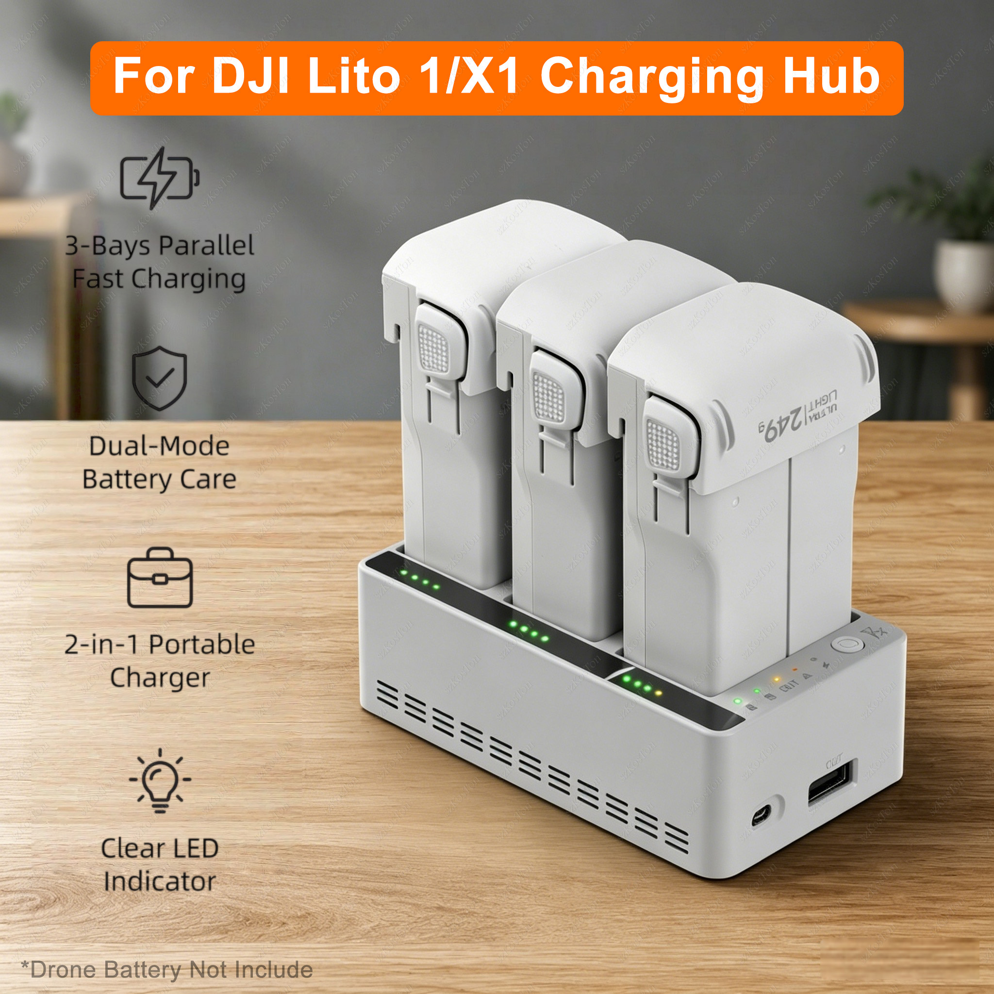 3-Way Battery Charger Butler F - Drone Charging Hub ulasan dan harga