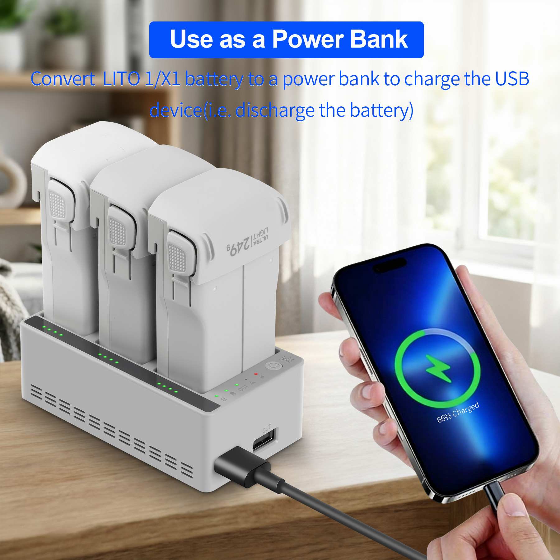3-Way Battery Charger Butler F - Drone Charging Hub ulasan dan harga