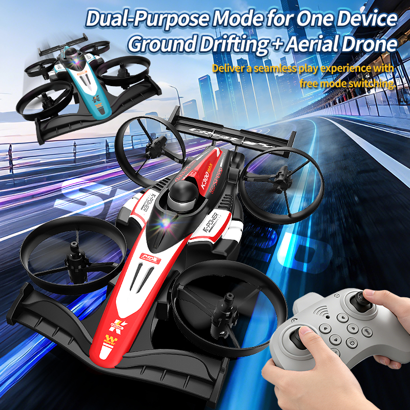 Mini RC Flying Car Transformab - Drone Beacon Light ulasan dan harga