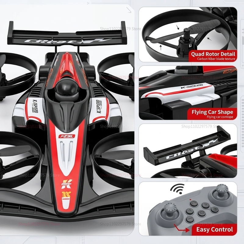 Mini RC Flying Car Transformab - Drone Beacon Light ulasan dan harga