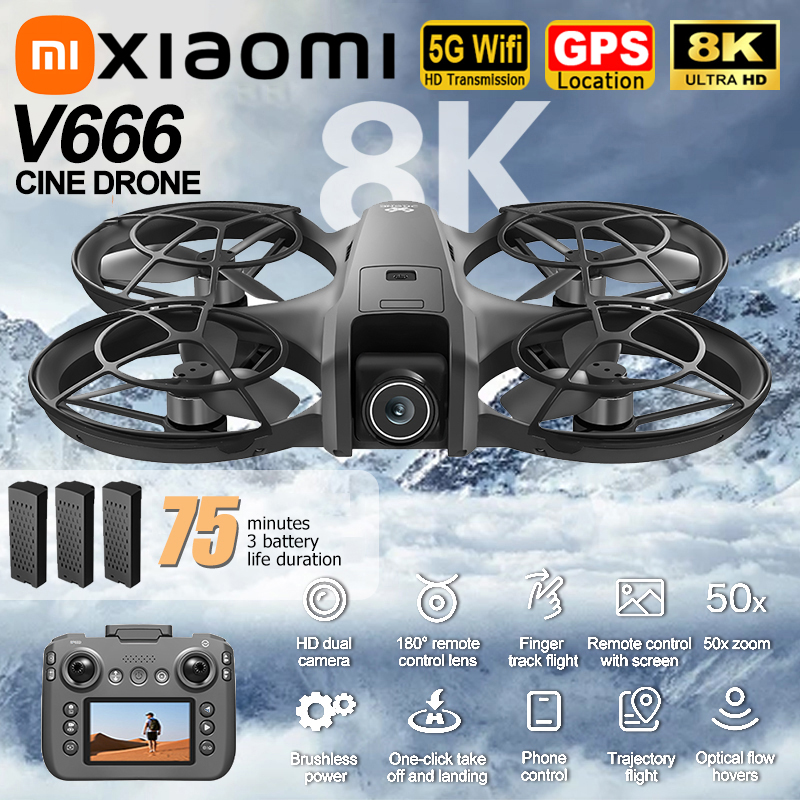 Xiaomi V666 Drone 8K Aerial HD - Drone Battery Adapter ulasan dan harga
