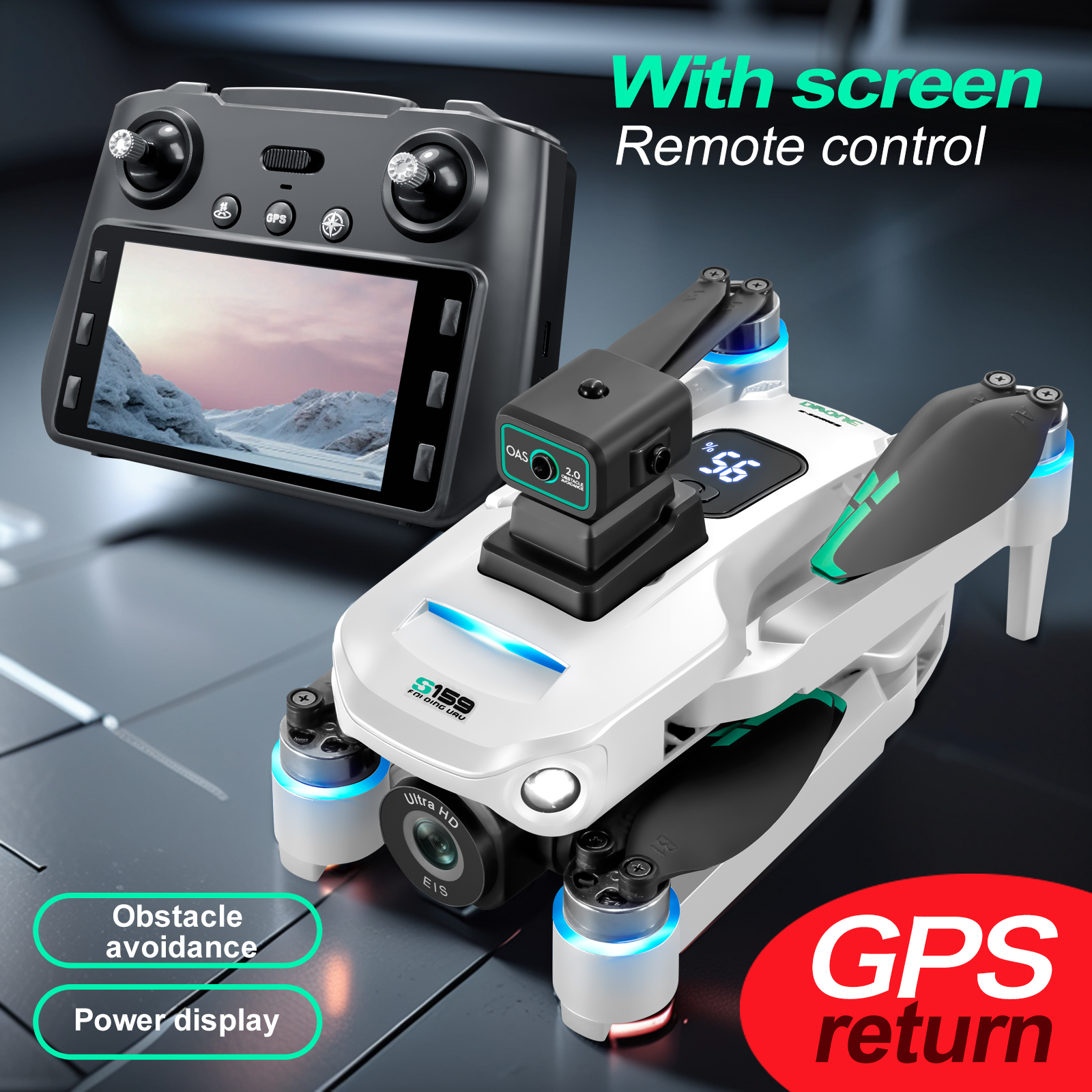 S159 GPS Drone 4K Profesional  - Drone Battery Adapter ulasan dan harga